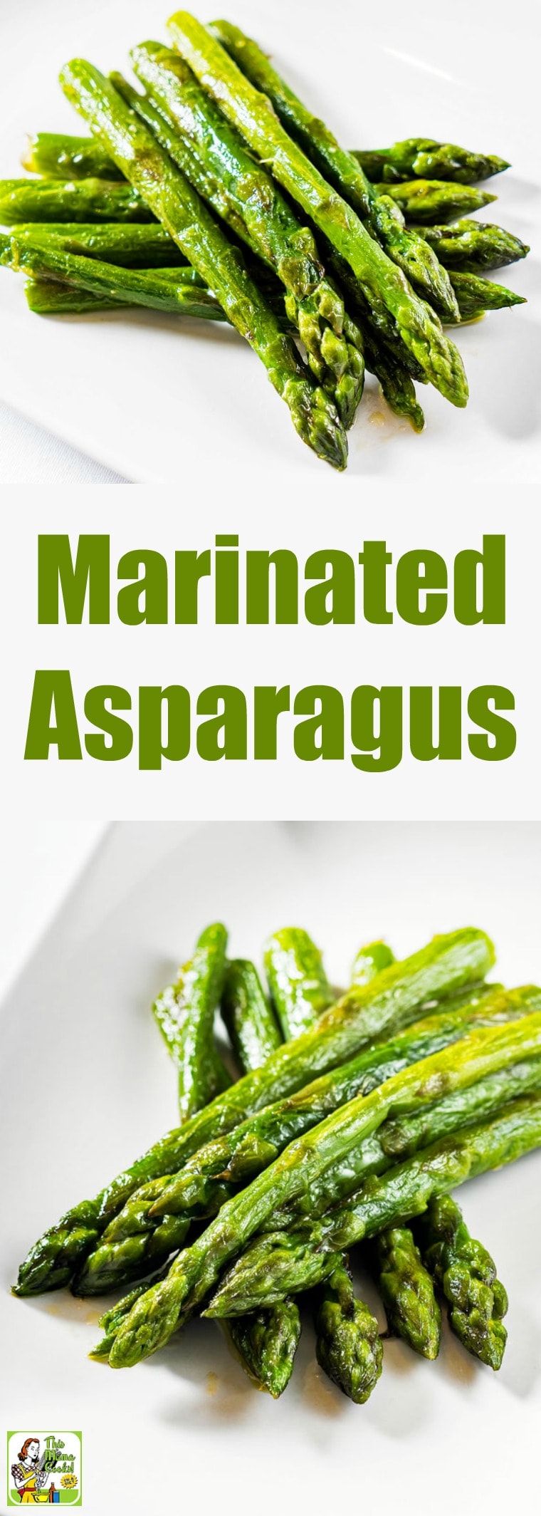 Marinated Asparagus is a roasted asparagus recipe with a delicious marinade made with wholesome rice vinegar. It\'s the perfect springtime side dish for Easter brunch or dinner. #recipes #easy #recipeoftheday #glutenfree #easyrecipe #easyrecipes #glutenfreerecipes #asparagus #sidedish