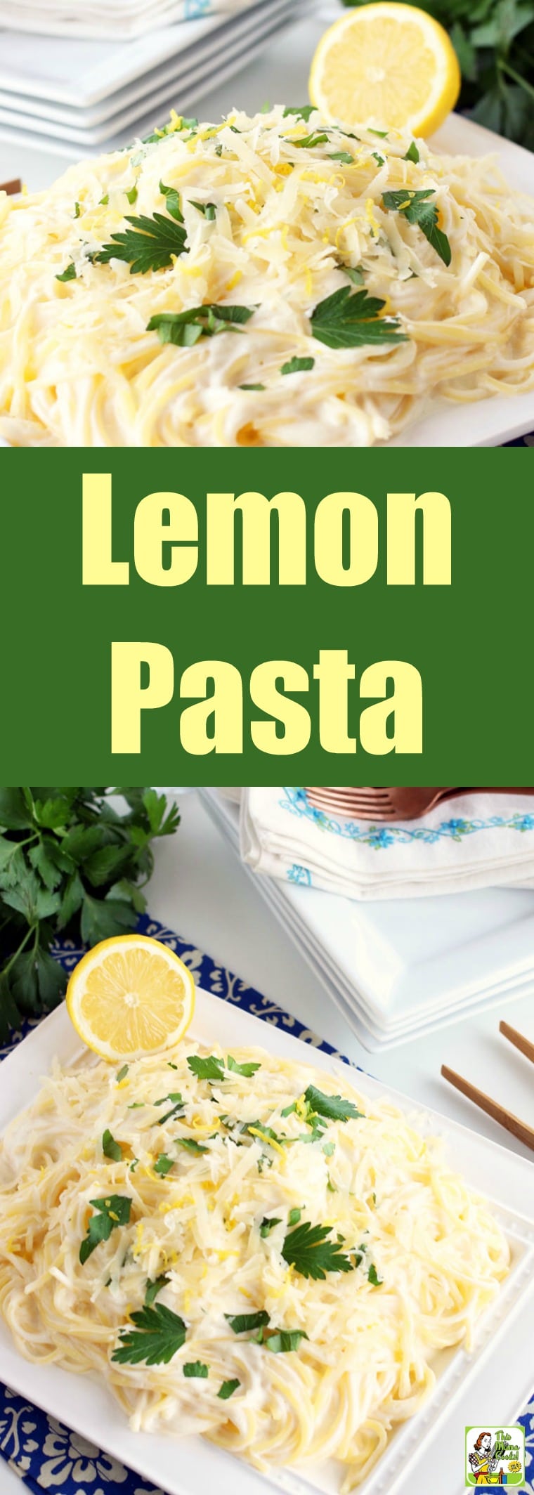 This Lemon Pasta recipe is a delightful pairing of creamy sauce, pasta, and bright lemon flavor that makes a perfect weeknight meal. Easy to adapt to vegan and gluten-free diets. #recipes #easy #recipeoftheday #glutenfree #easyrecipe #easyrecipes #glutenfreerecipes #dinner #easydinner #dinnerrecipes #dinnerideas #pasta #lemon