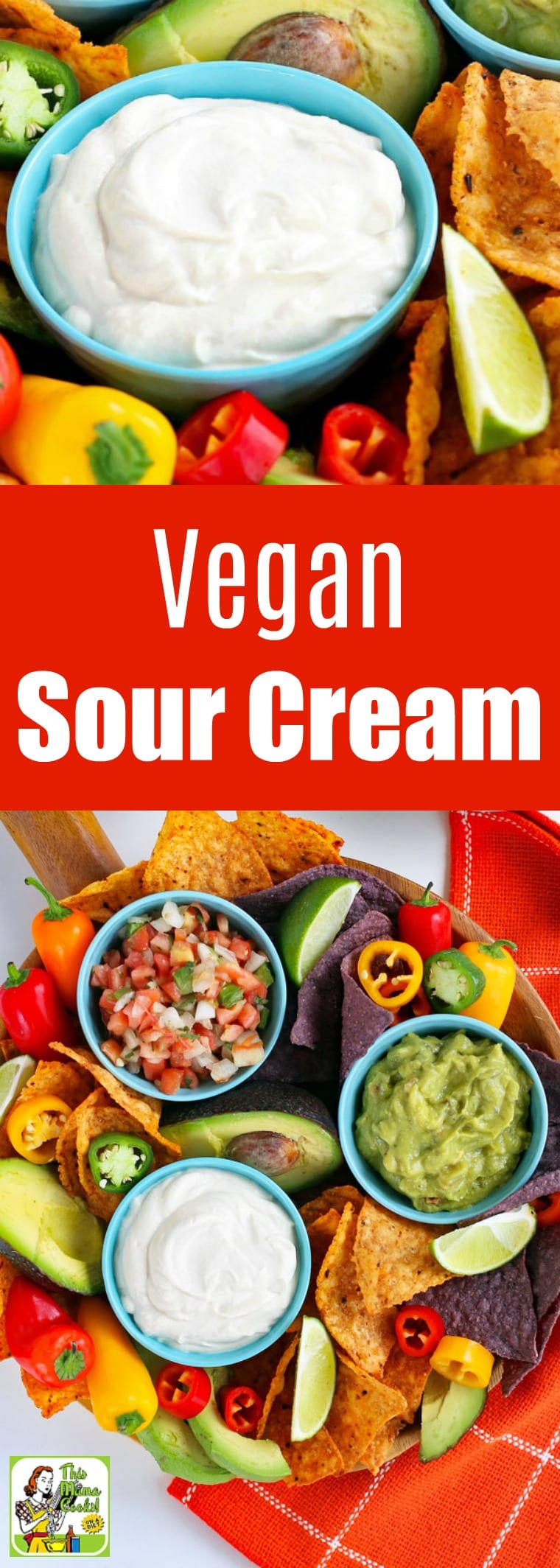 This creamy vegan sour cream is made with firm tofu. Perfect to use wherever you need a dairy-free sour cream substitute. Use it in place of crema Mexicana in your favorite Mexican dishes like tacos, burritos, or nachos. A terrific vegan and dairy-free substitution for crème fraîche, too! #recipes #easy #recipeoftheday #glutenfree #easyrecipe #easyrecipes #glutenfreerecipes #dairyfree #veganfood #vegan #veganrecipes #tofu