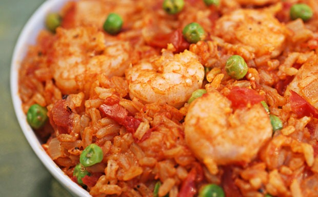 Shrimp and Rice Skillet | This Mama Cooks! On a Diet™