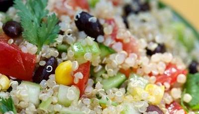 Meatless Monday: The Passionate Vegetable cookbook review and a recipe for California Fiesta Quinoa Salad #meatlessmonday #glutenfree