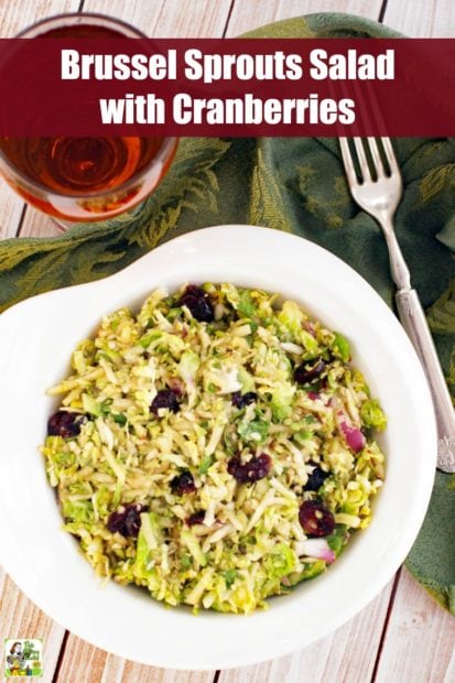 Brussel Sprouts Salad with Cranberries Recipe | This Mama Cooks! On a Diet
