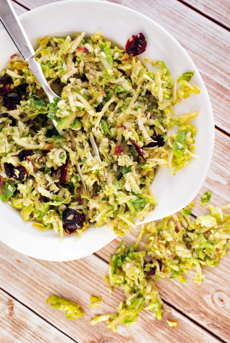 Brussel Sprouts Salad with Cranberries Recipe