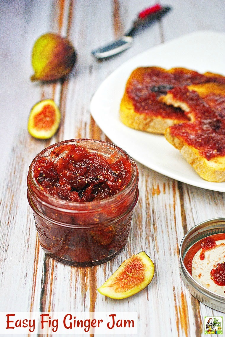 Easy Fig Ginger Jam Recipe This Mama Cooks! On a Diet