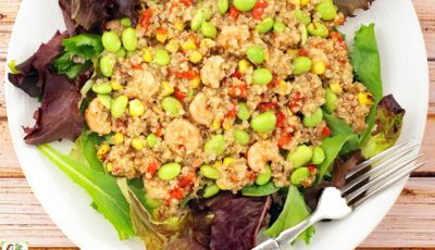 Easy Quinoa and Shrimp Salad recipe