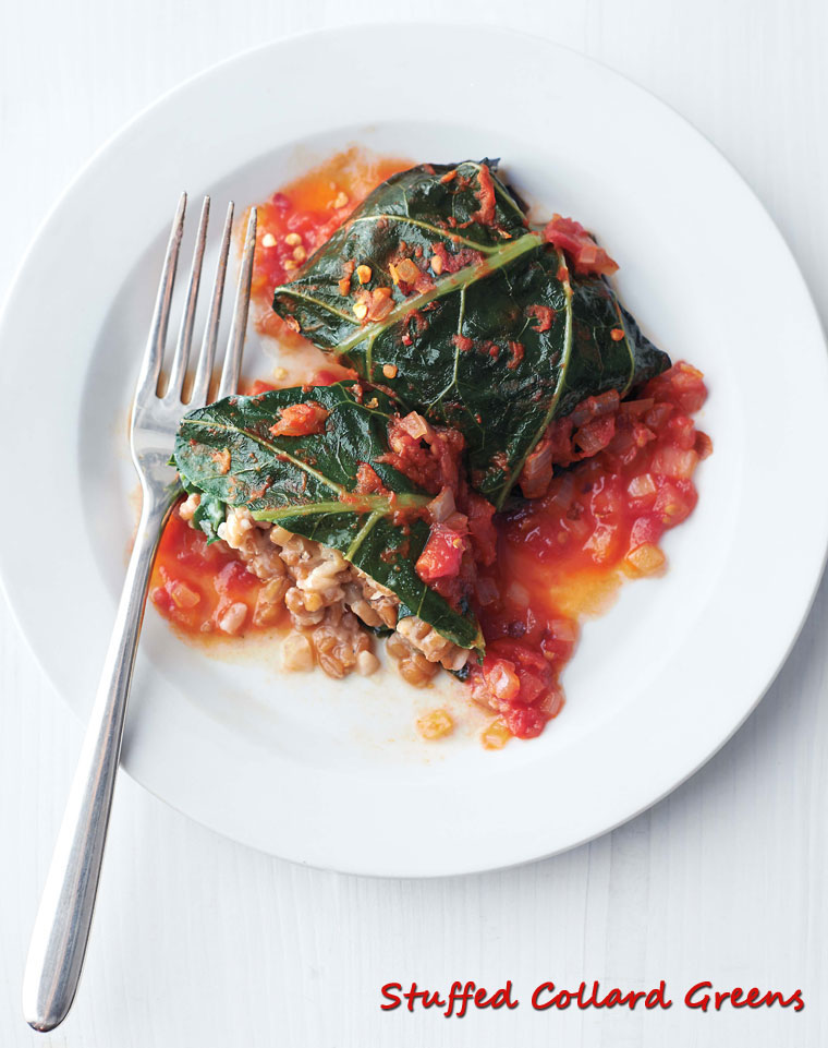 Get the healthy vegetarian recipe for Stuffed Collard Greens at This Mama Cooks! On a Diet Get the healthy vegetarian recipe for Stuffed Collard Greens at This Mama Cooks! On a Diet