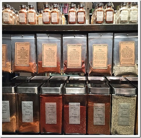 Love all the spice mixes and rubs at the Old Town Spice Merchants in Temecula, California.