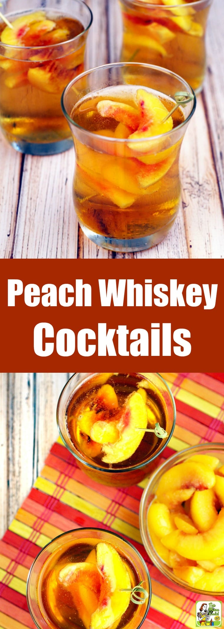 Peach Whiskey Cocktail | This Mama Cooks! On a Diet