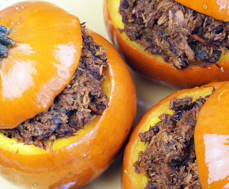 Don't want turkey this Thanksgiving? Make Slow Cooker Cranberry Pulled Pork in Sugar Pumpkins instead! You can make this slow cooker recipe for holiday parties as well. Get this easy slow cooker recipe at This Mama Cooks! On a Diet Don't want turkey this Thanksgiving? Make Slow Cooker Cranberry Pulled Pork in Sugar Pumpkins instead! You can make this slow cooker recipe for holiday parties as well. Get this easy slow cooker recipe at This Mama Cooks! On a Diet