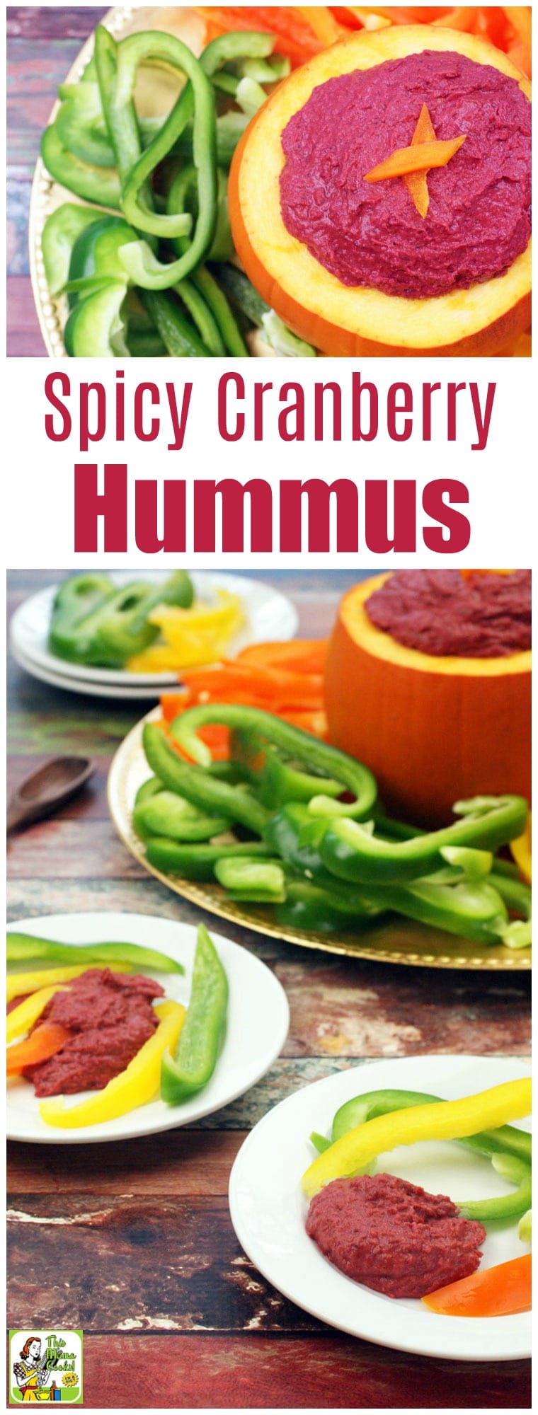 Serve this spicy hummus recipe as a dip at your next party. This vegan hummus recipe can be made in 20 minutes or less. Spicy Cranberry Hummus is made with chickpeas and cranberry sauce. #recipes #easy #recipeoftheday #glutenfree #easyrecipe #easyrecipes #glutenfreerecipes #thanksgiving #thanksgivingrecipes #christmas #christmasrecipes #veganfood #vegan #veganrecipes #cranberry #cranberries #appetizers #appetizerrecipes