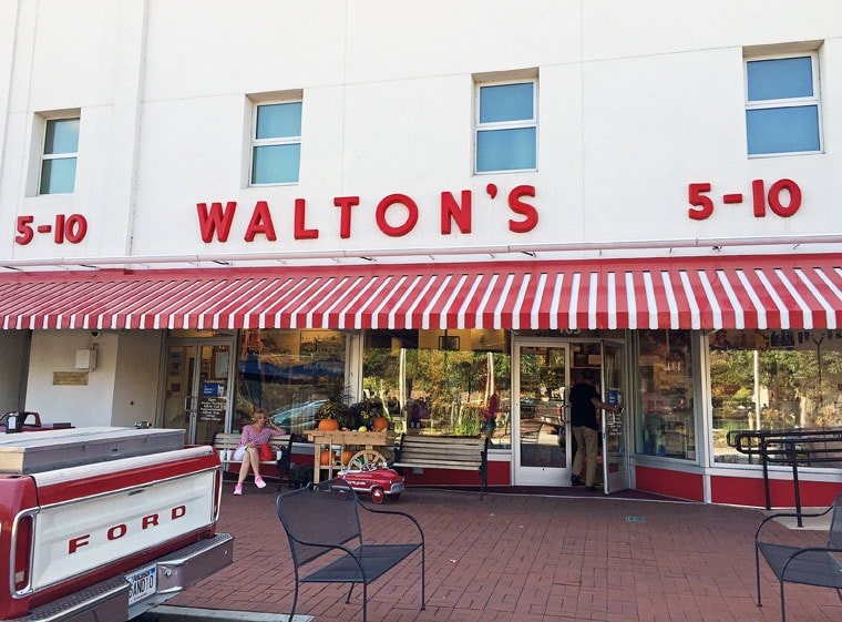 Exterior of Walmart Museum and Walton's 5-10, Bentonville, Arkansas - Northwest Arkansas.