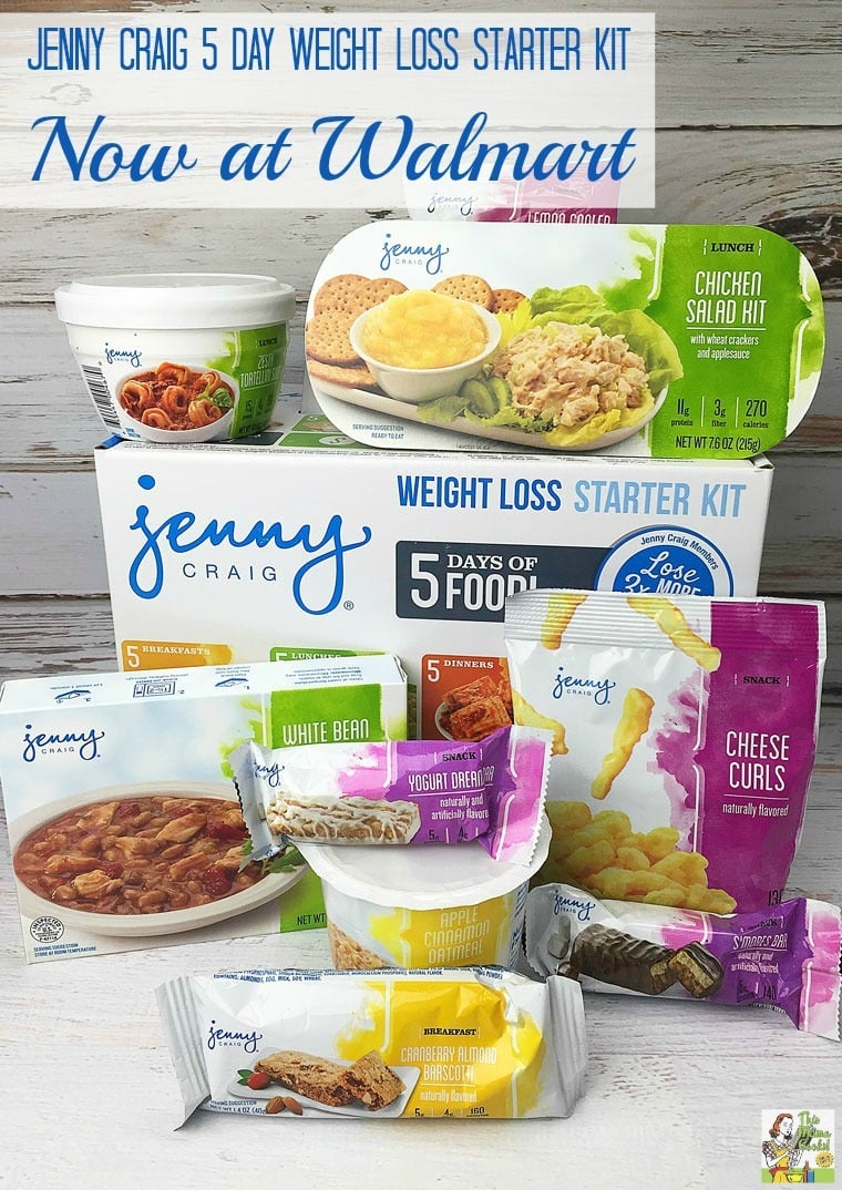 A Jenny Craig 5 Day Weight Loss Starter Kit with a variety of food products.