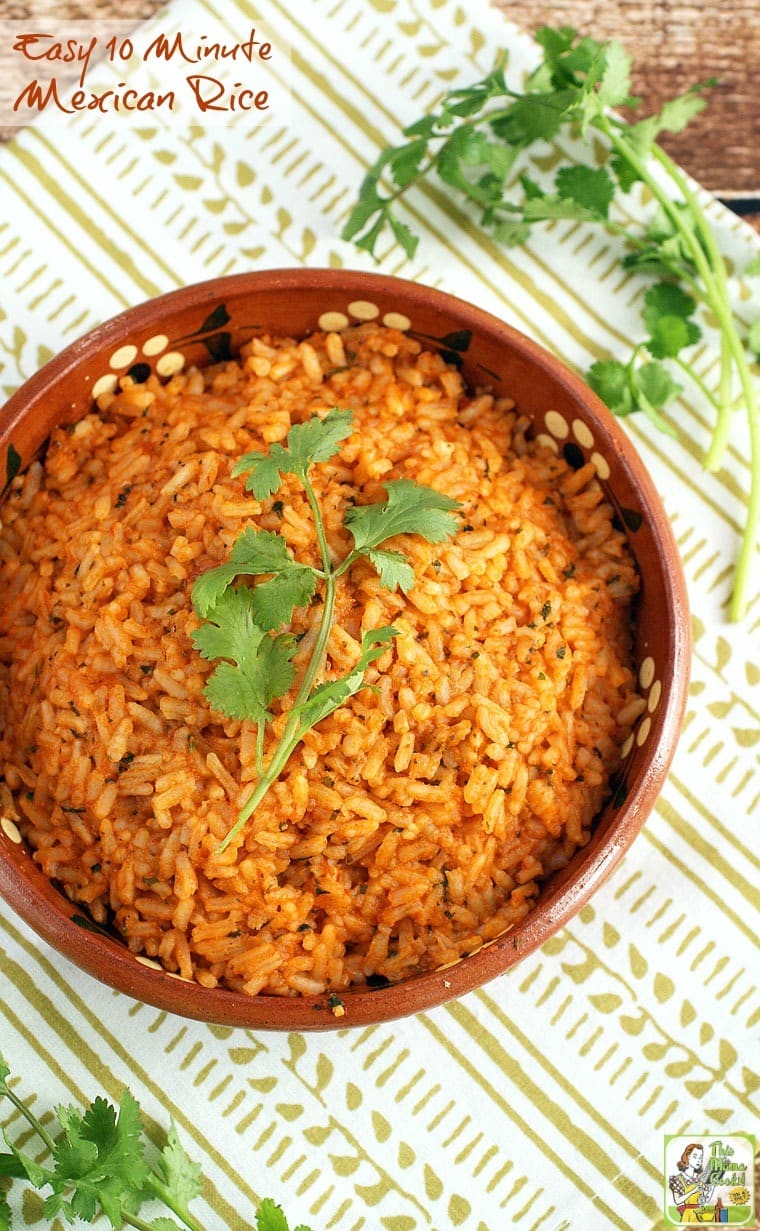 Easy 10 Minute Mexican Rice | This Mama Cooks! On a Diet™