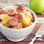 Slow Cooker Sauerkraut and Sausage Recipe with Potatoes and Apples
