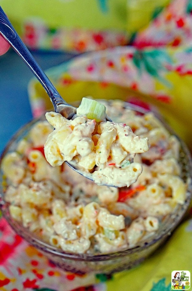 Easy Seafood Macaroni Salad This Mama Cooks! On a Diet™
