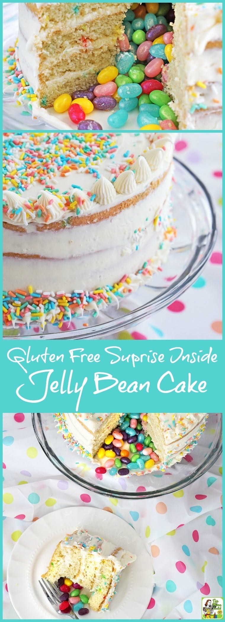 Gluten Free Surprise Inside Jelly Bean Cake