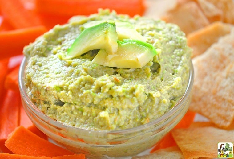 Easy Edamame Avocado Dip | This Mama Cooks! On a Diet