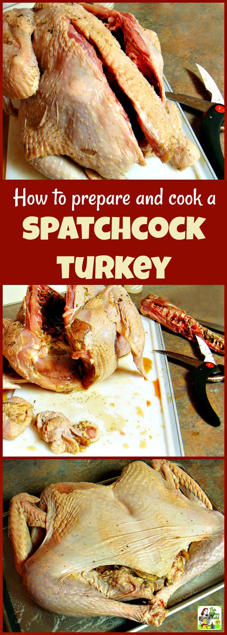 If you want to shorten turkey cooking time in the oven or in the smoker grill, spatchcock or butterfly your turkey! Learn how to prepare and cook a spatchcocked turkey for Thanksgiving, Christmas, Easter, or BBQ cookouts. #turkey #thanksgiving #thanksgivingrecipes #Christmas #Christmasrecipes #Easter #Easterrecipes #grill #grilling #grillrecipes #grillingrecipes #smoking #roasting #recipe #recipeoftheday #glutenfree #christmas #bbq