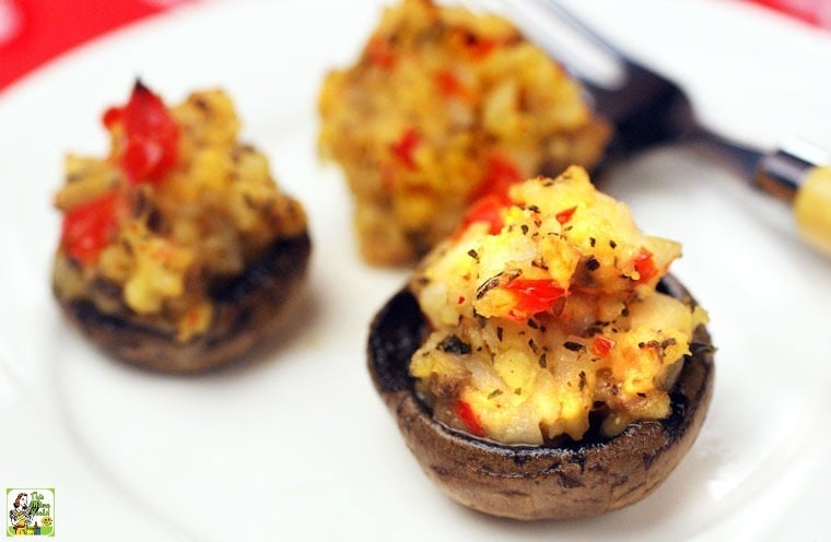 Gluten Free Crab Stuffed Mushrooms Appetizers