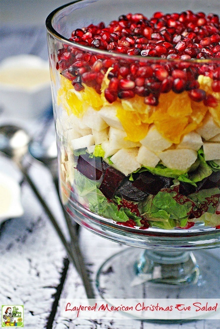 How to make a Layered Mexican Christmas Eve Salad | This Mama Cooks!