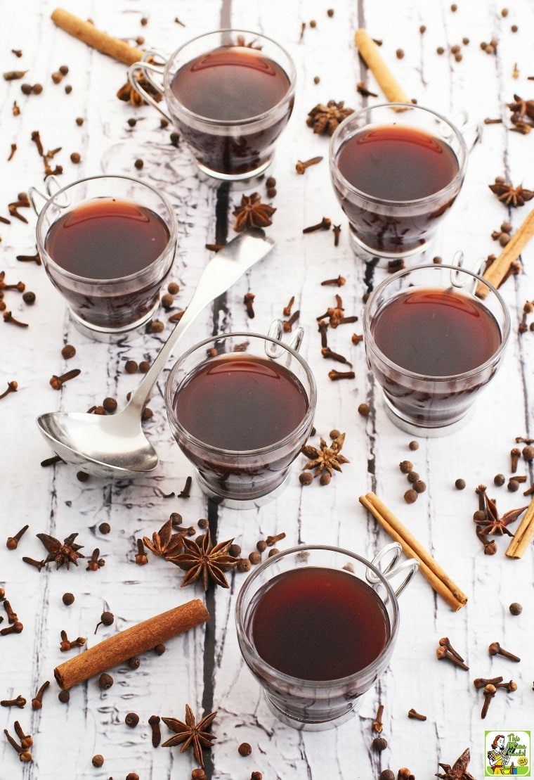 Slow Cooker Spiced Mulled Wine - Nutmeg Nanny