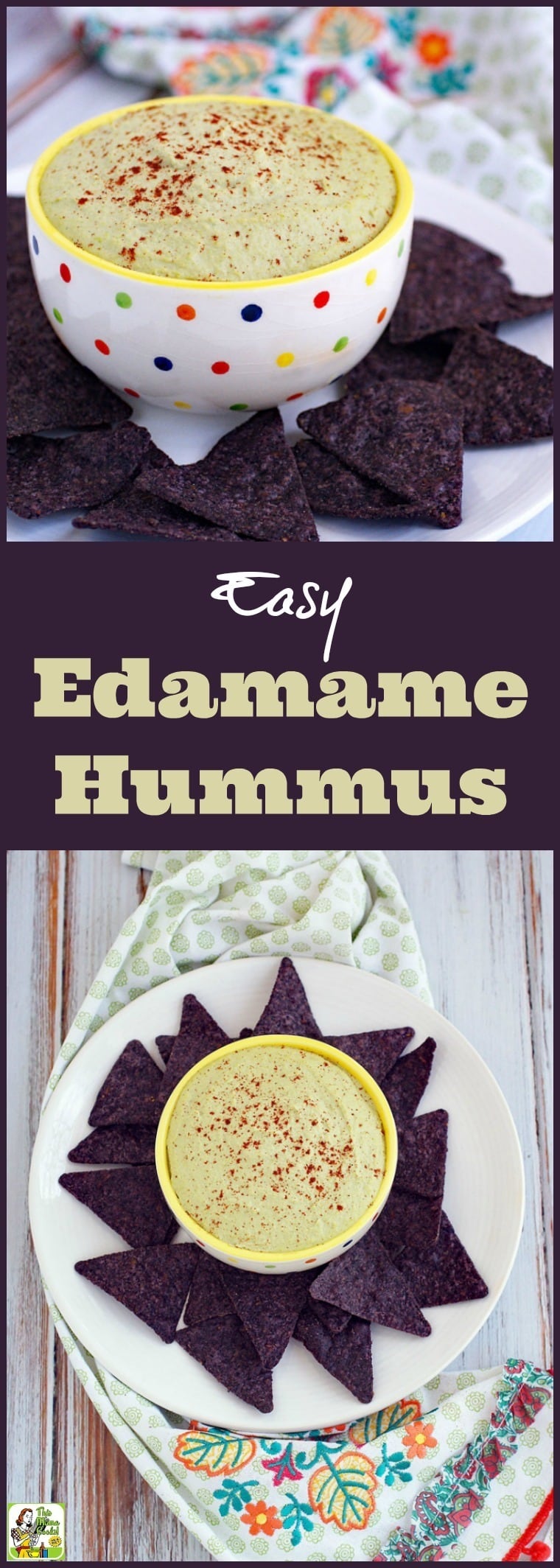 Want to make an easy edamame spread recipe for your Big Game or movie awards party? Then make this Easy Edamame Hummus recipe. This party dip recipe is naturally gluten free, healthy, and packed with protein from the liquid egg whites and edamame. #partyfood #appetizers #appetizerrecipes #glutenfree #dairyfree #hummus #recipe #recipeoftheday #easyrecipe