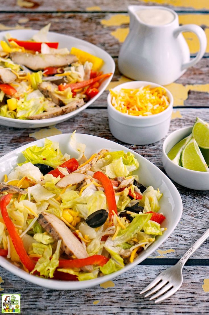 Easy Chicken Fajita Salad Recipe