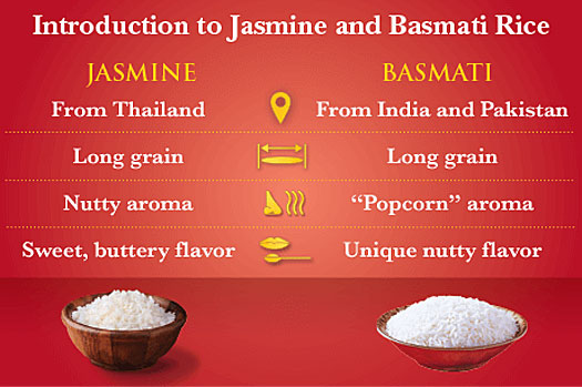 basmati vs jasmine rice