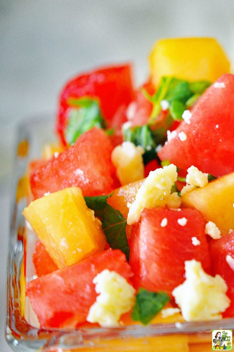 Watermelon and Cantaloupe Salad