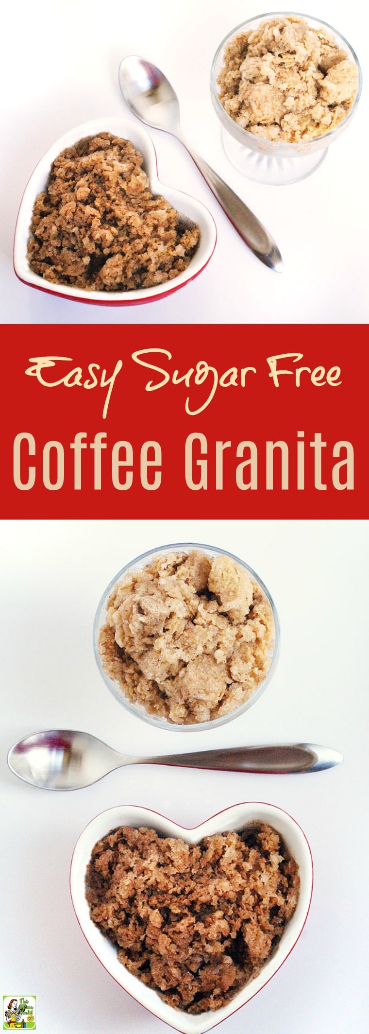 Learn how to make an Easy Sugar Free Coffee Granita recipe. Click to try this homemade coffee granita frozen dessert recipe that’s sugar-free, dairy free, and flavored with chocolate or cinnamon. Low in calories, is a guilt free substitute for coffee ice cream!