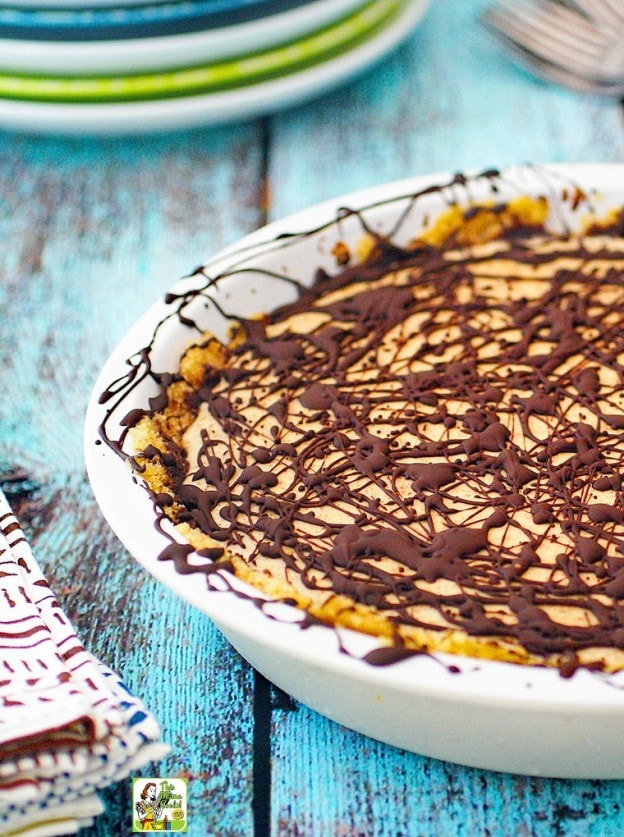 No Bake Almond Butter Pie Recipe This Mama Cooks! On a Diet