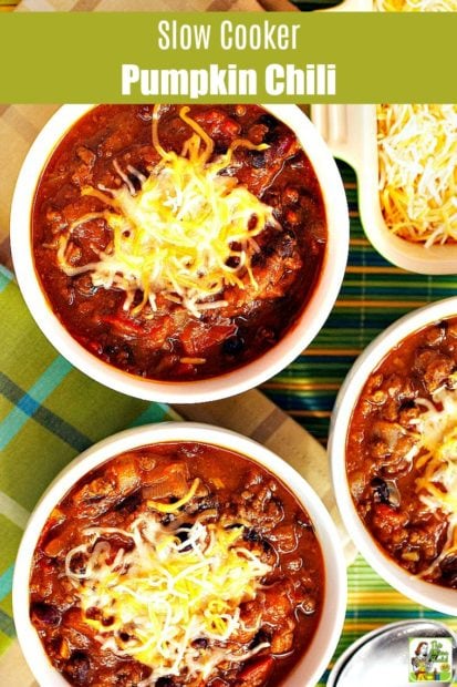 Slow Cooker Pumpkin Chili Recipe | This Mama Cooks! On a Diet