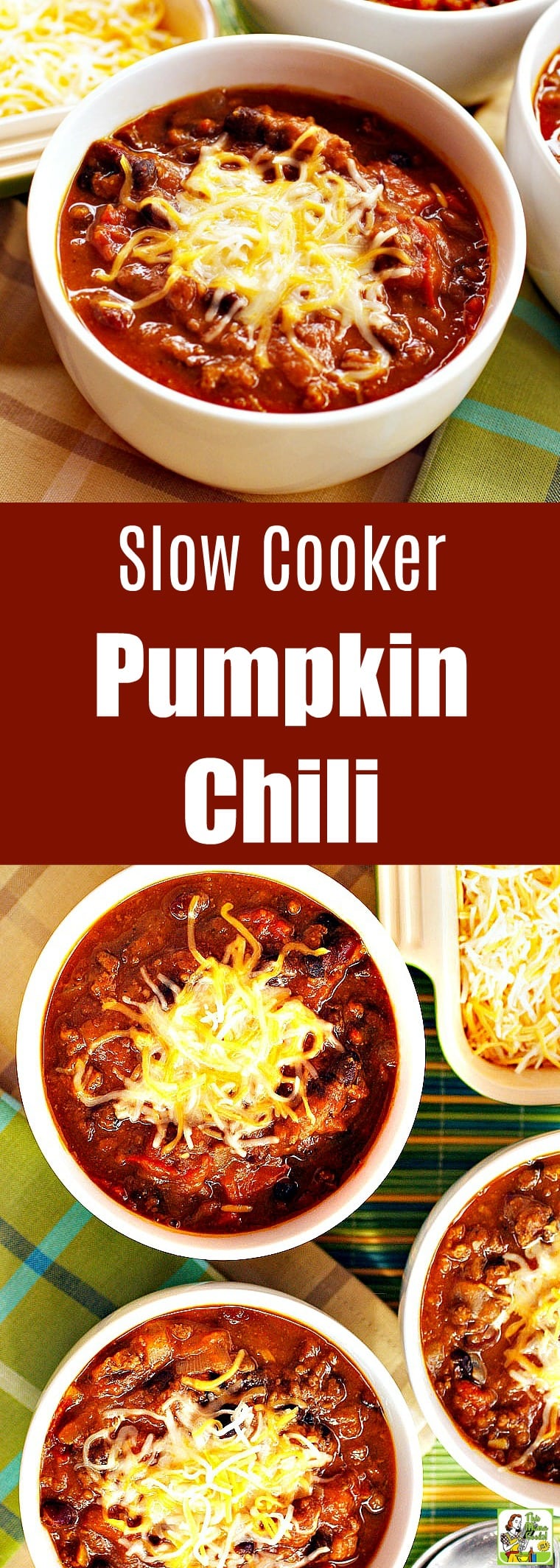 Slow Cooker Pumpkin Chili is an all around crowd-pleaser. This spicy turkey pumpkin chili is made with lean ground turkey, canned beans, and vegetables. #recipes #easy #recipeoftheday #glutenfree #easyrecipe #easyrecipes #glutenfreerecipes #dinner #easydinner #dinnerrecipes #dinnerideas #chili #beans #pumpkin #pumpkinrecipe #chili #turkey #slowcooker #slowcookerrecipes #crockpot #crockpotrecipes