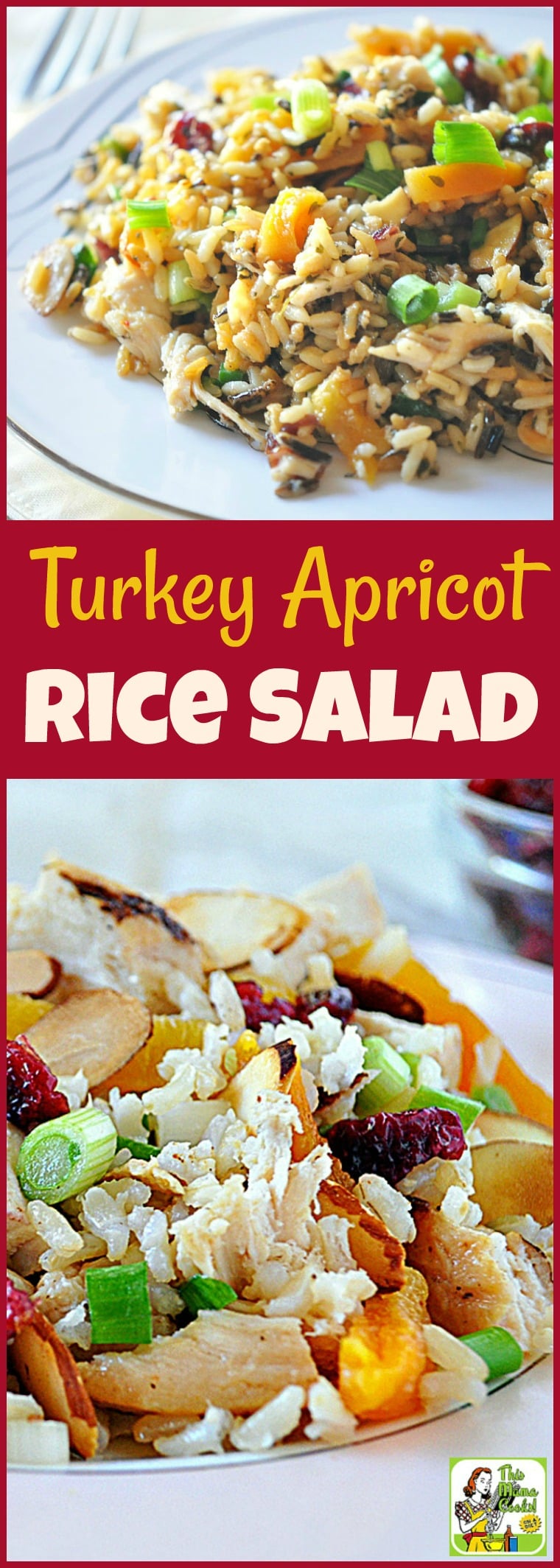 Cooking Thanksgiving leftovers? Then you\'ll love easy Thanksgiving leftover recipes like this Turkey Apricot Rice Salad! It\'s a gluten free salad recipe that\'s a handy way to use Thanksgiving leftovers. It\'s also diabetic friendly. #recipe #easy #recipeoftheday #healthyrecipes #glutenfree #easyrecipes #salad #turkey #thanksgiving #apricot #rice #diabeticfriendly #healthy #leftovers #thanksgivingleftovers
