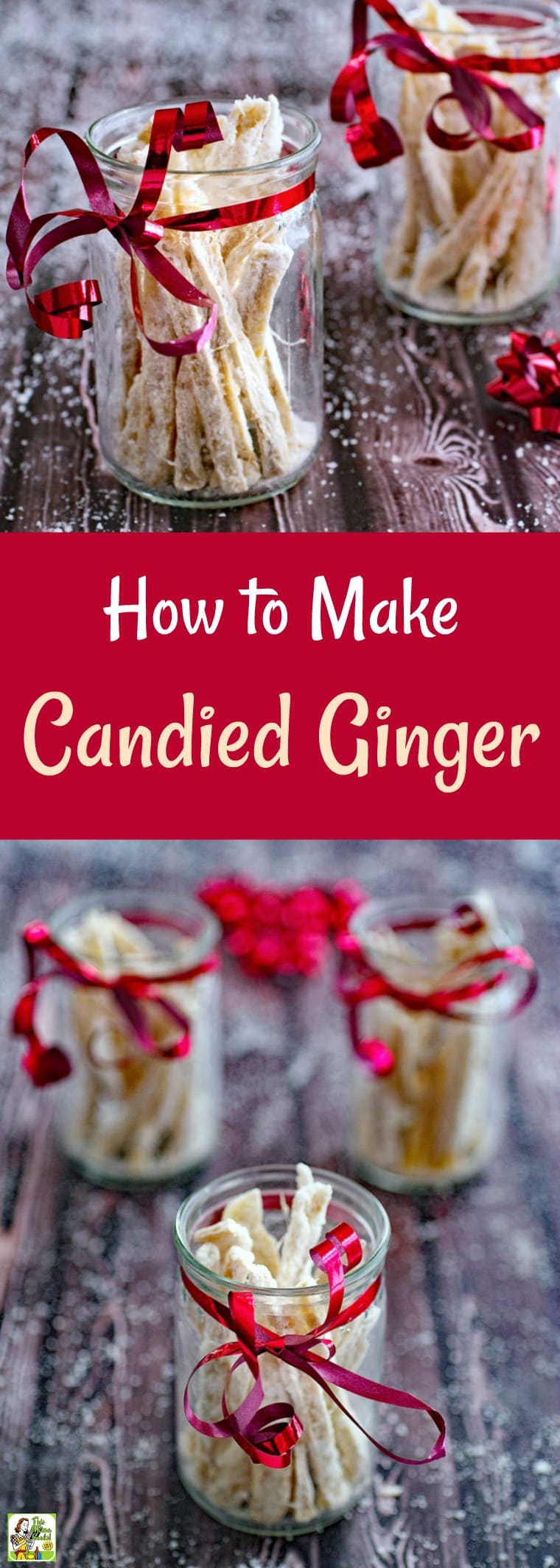 Learn how to make sugar free candied ginger using Swerve Sweetener, a natural no-calorie sweetener. Sugar-free candied ginger is a wonderful homemade gift for the holidays and perfect for using in baked goods, hot tea, mulled wine, and cocktails. #holidaybaking #Christmas #candiedginger #nocalorie #recipe #easy #recipeoftheday #healthyrecipes #glutenfree #easyrecipes #ginger #homemadegifts #sugarfree #dessert #dessertrecipes #baking