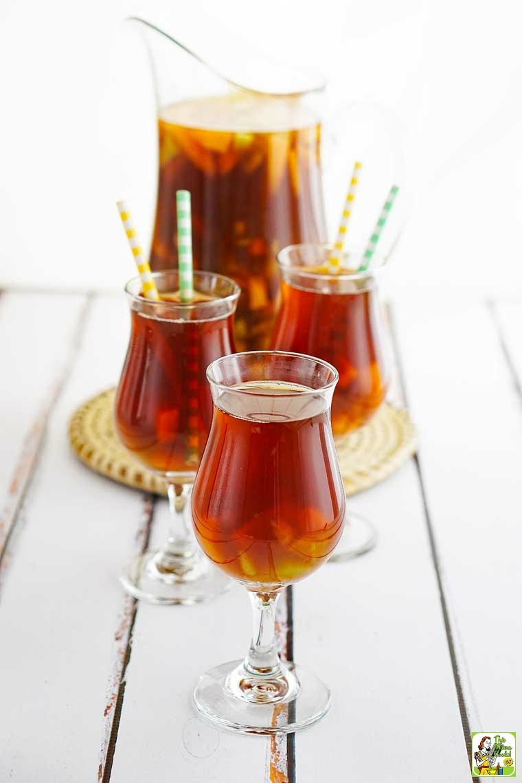 Cold Brewed Iced Tea with Fruit - Seasons and Suppers