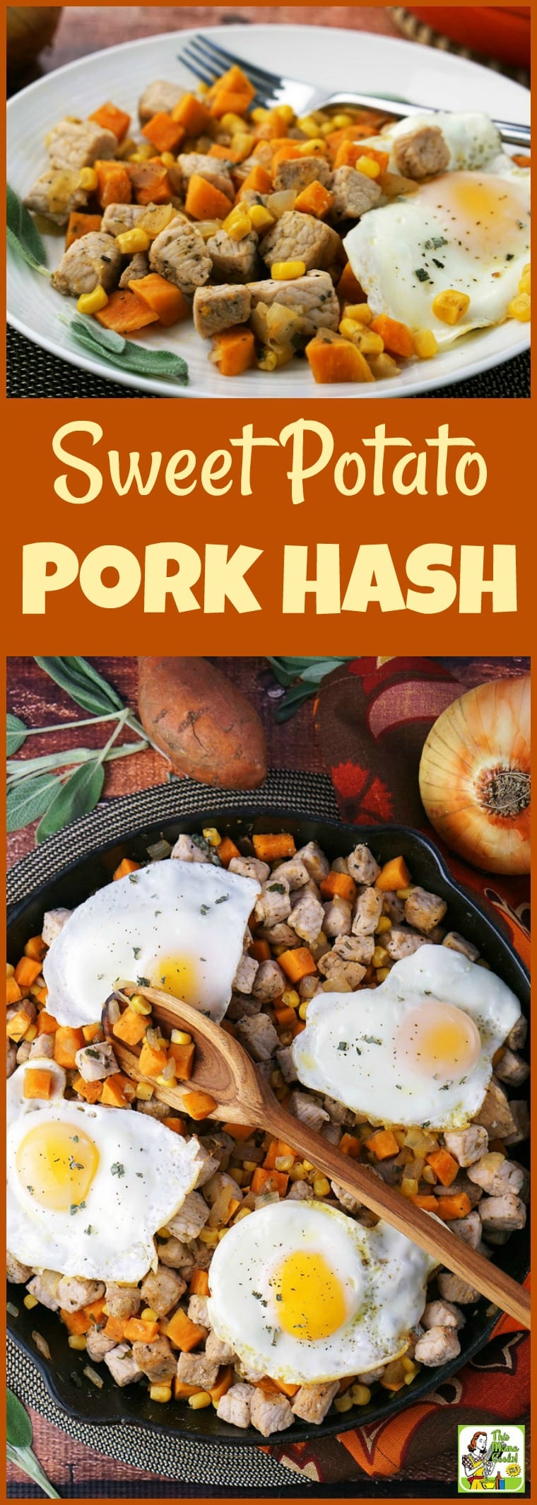 This one skillet Sweet Potato Pork Hash recipe is perfect for breakfast or dinner! #glutenfree #recipes #recipeoftheday #healthyrecipes #easyrecipe #easyrecipe #onepot #onepotmeal #onepotdinner #onepotmeals #onepotdish #onepotrecipes #onepotrecipe #skillet #skilletmeals #skilletpotatoes #skilletcooking #skilletdinner #skilletdishes #SweetPotato #SweetPotatoHash #Pork #PorkHash #Breakfast #Dinner #Eggs #BreakfastHash