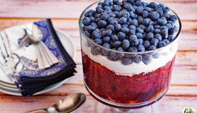 Red White and Blue Trifle