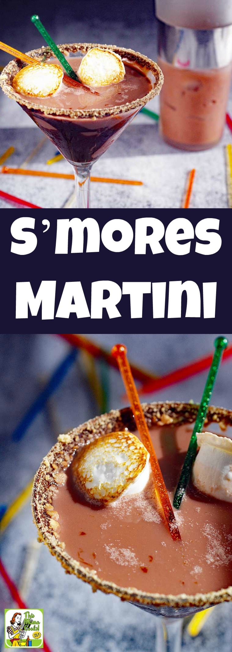 A S’mores Martini is a chocolate martini recipe that tastes like making s’mores and roasting marshmallows over a campfire. It\'s made with marshmallow vodka, chocolate coconut milk and is dairy free and gluten free. It\'s the ultimate chocolate martini cocktail drink for Christmas, New Year\'s Eve or Valentine\'s Day. #cocktails #cocktailrecipes #drinks #drinking #chocolate #smores