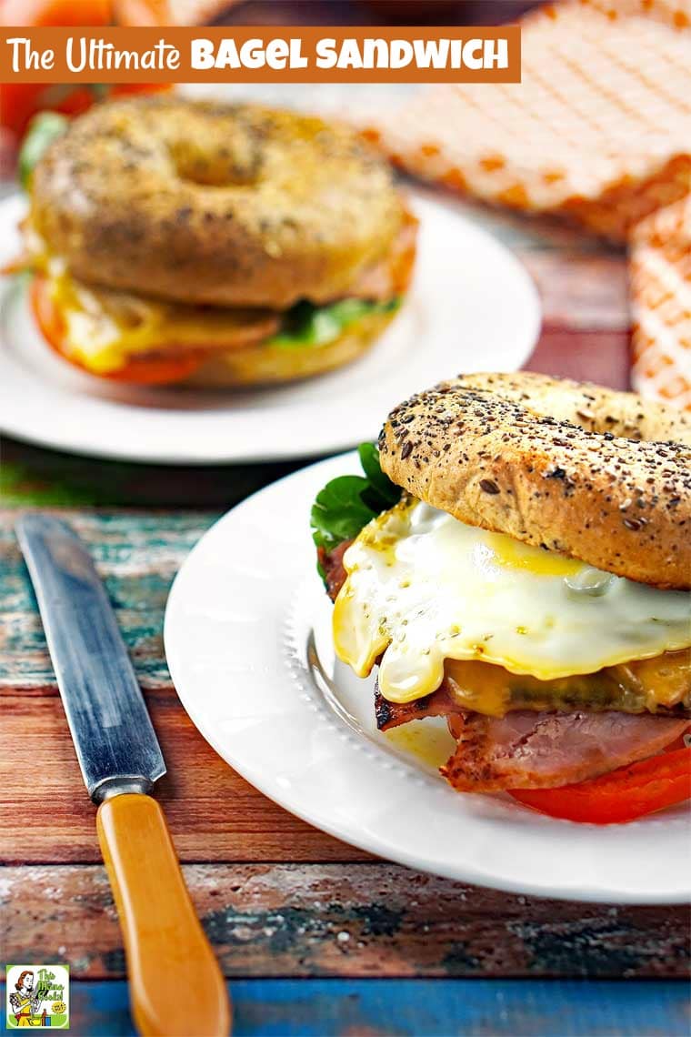 The Ultimate Bagel Sandwich Recipe | This Mama Cooks! On a Diet