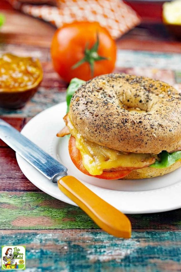 The Ultimate Breakfast Bagel Sandwich Recipe | This Mama Cooks! On a Diet