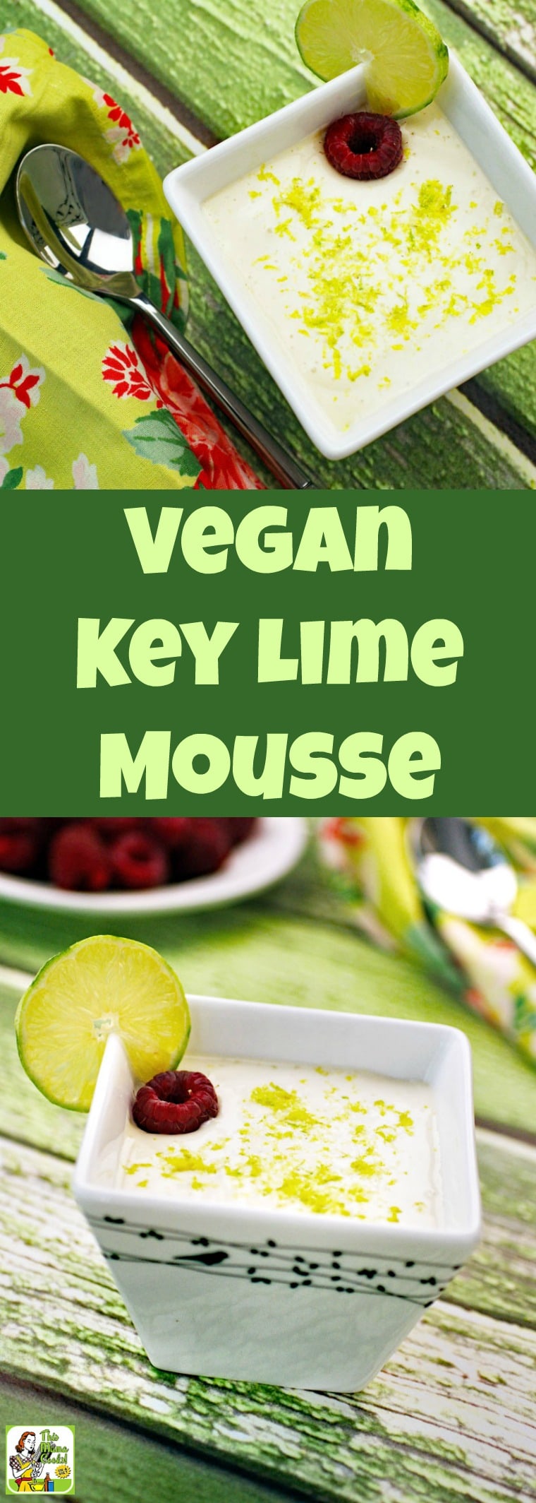 This vegan mousse is so delicious you\'d never know it\'s made with tofu. Vegan Key Lime Mousse is also sugar-free and gluten-free. #vegan #veganrecipes #vegandesserts #mousse #recipe #easy #recipeoftheday #healthyrecipes #glutenfree #easyrecipes #desserts #dessertrecipes #dessertideas #lime #keylime #tofu #sugarfree