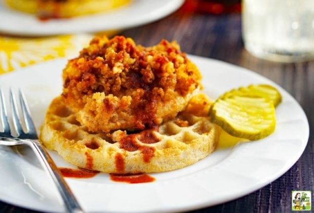 Nashville Hot Chicken And Waffles Recipe This Mama Cooks On A Diet