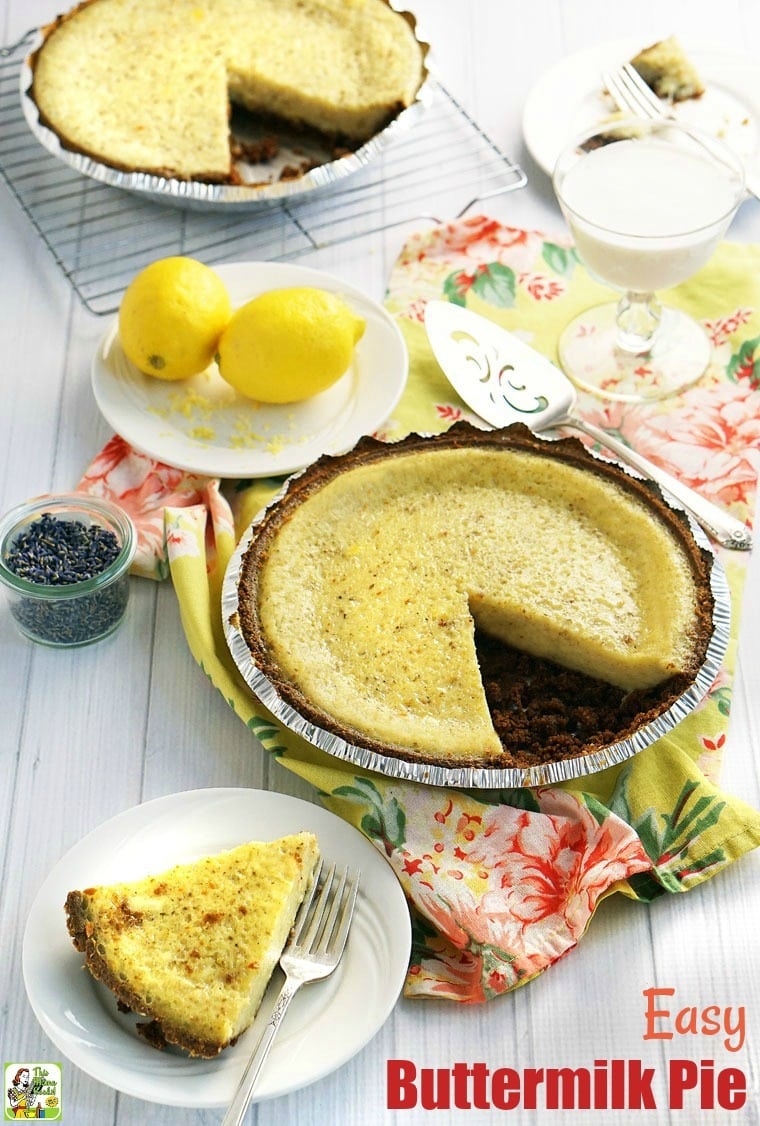 Easy Buttermilk Pie | This Mama Cooks! On a Diet