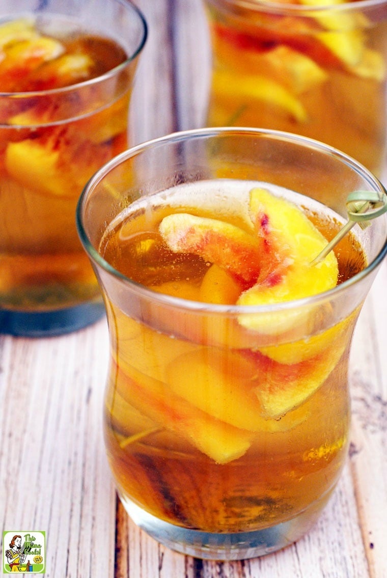 Peach Whiskey Cocktail This Mama Cooks! On a Diet