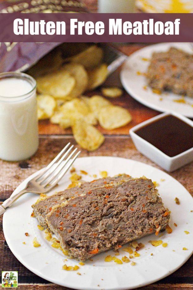 Gluten Free Meatloaf with Potato Chips & Carrots
