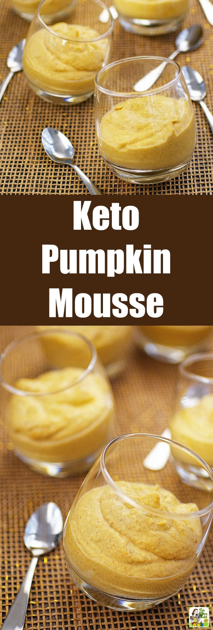 Keto Pumpkin Mousse is a four-ingredient no-bake dessert recipe. Use it to fill a pumpkin mousse pie. Everyone loves this creamy whipped pumpkin mousse dessert whether they’re dairy-free, vegan, gluten-free, paleo, sugar-free, or low carb. #recipes #easy #recipeoftheday #glutenfree #easyrecipe #easyrecipes #glutenfreerecipes #snacks #desserts #dessertrecipes #pumpkindessert #pumpkinrecipe #pumpkin #pumpkinspice #halloween #thanksgiving #keto #paleo #lowcarb #sugarfree #dairyfree #nobake