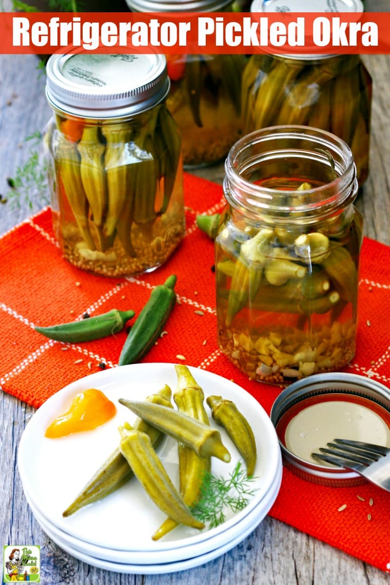 Refrigerator Pickled Okra Recipe This Mama Cooks! On a Diet