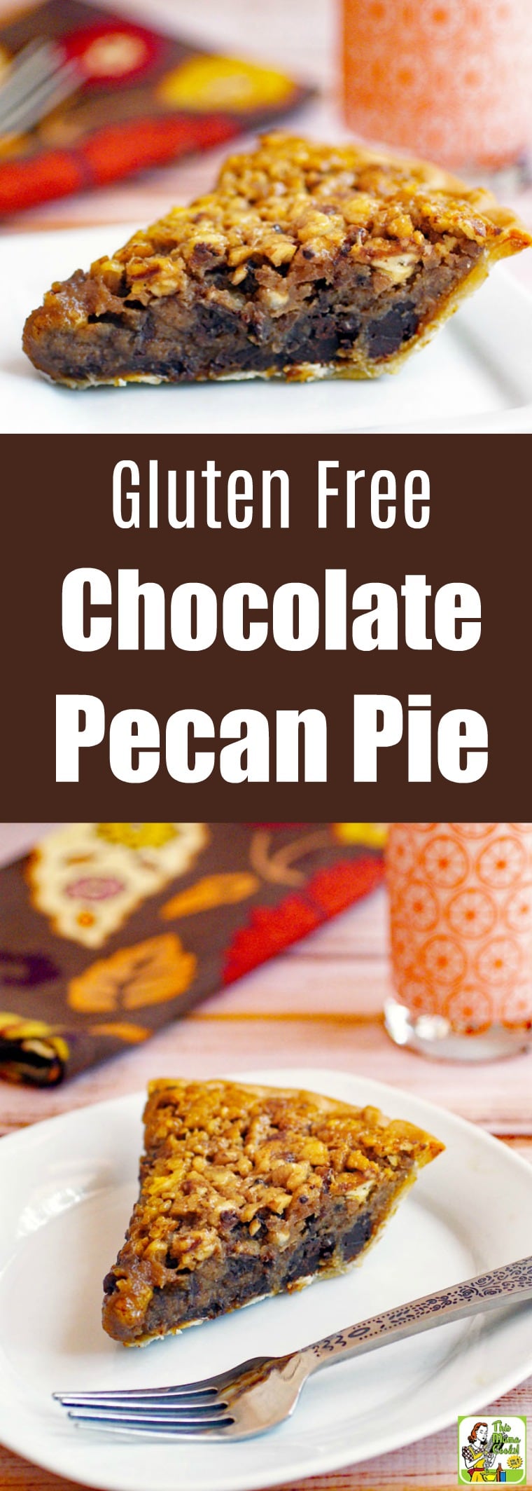 This Gluten Free Chocolate Pecan Pie is a classic Thanksgiving dessert made even better. This gluten free and dairy free pecan pie is baked up with chocolate, bourbon, and sorghum. Comes with tips on how to make it a vegan pecan pie. #recipes #easy #recipeoftheday #glutenfree #easyrecipe #easyrecipes #glutenfreerecipes #desserts #dessertrecipes #baking #pie #thanksgiving #thanksgivingrecipes #dairyfree #chocolate #veganfood #vegan #veganrecipes #vegandesserts #bourbon #pecan