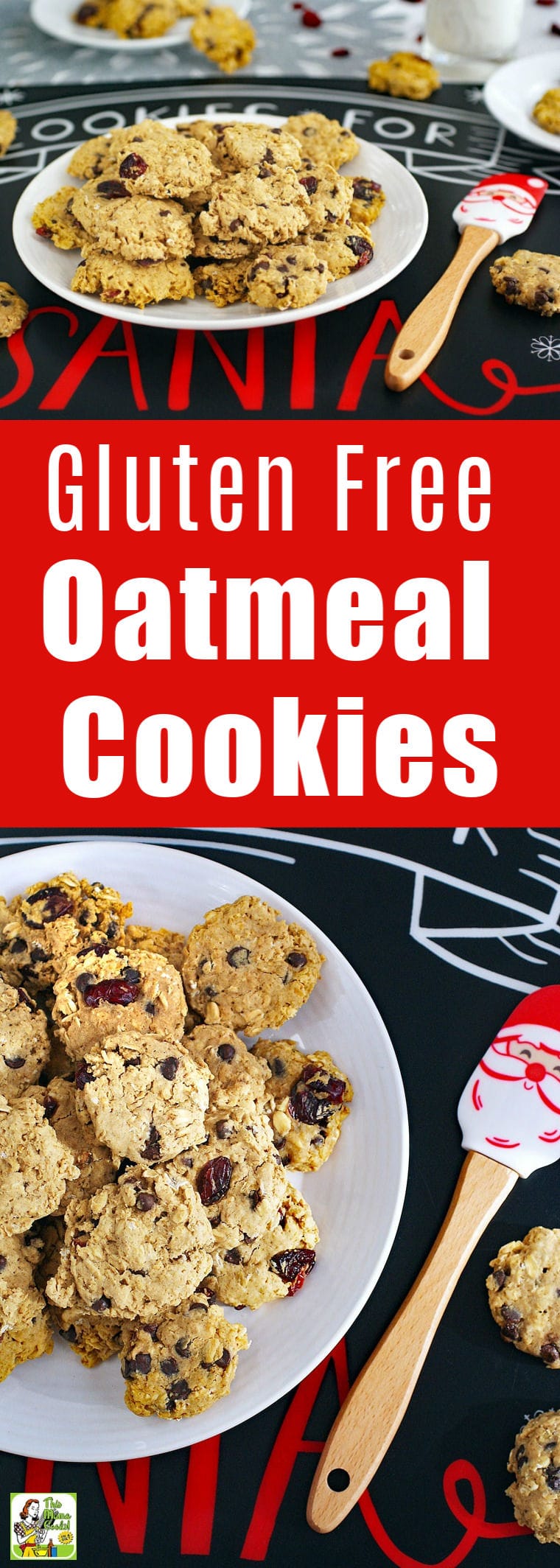 Gluten Free Oatmeal Cookies for Cookie Swaps is the best oatmeal raisin cookie recipe for Christmas cookie exchanges and homemade holiday gifts. By adding ingredients like cranberries, chocolate chips or raisins, you can make a variety of gluten-free oatmeal cookies. These holiday cookie swap cookies are also dairy free. #glutenfree #dairyfree #cookies #cookieswap #cookieexchange #baking